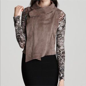 BCBGMAXAZRIA Fabian sleeveless jacket vest